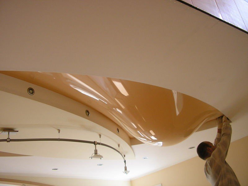 Монтаж натяжного потолка своими руками: пошаговая инструкция с фото